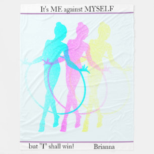 Rhythmic Gymnastics Reflections Me, Myself & I  Fleece Blanket
