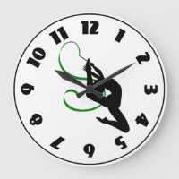 Rhythmic Gymnastics Ribbon Dancer Silhouette