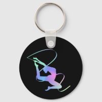 Rhythmic Gymnastics Ribbon Keychain – Elegant Gift