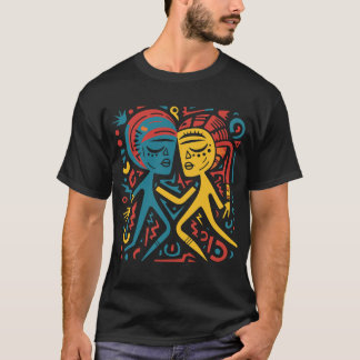 Rhythmic Harmony Abstract Art Tee