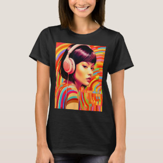 Rhythmic Illusions A Melodic Journey Op Asian Amer T-Shirt