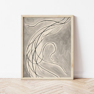 Rhythmic Lines   Abraham Walkowitz Poster