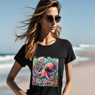 Rhythmic Octopus Jamming on Drums T-Shirt