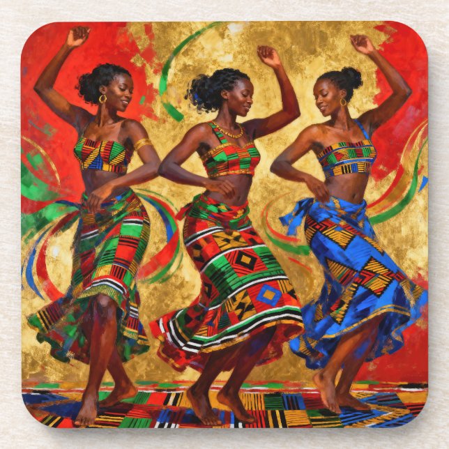 Rhythms in Colour – Black History Celebration Coaster (Front)