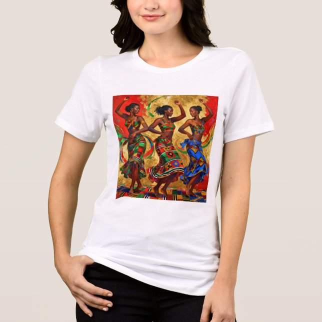 Rhythms in Colour – Black History Celebration Tri-Blend Shirt (Front)