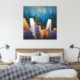 "Rhythms of the Urban Skyline" 🎨🌆 Canvas Print