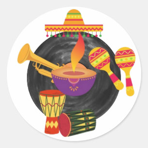 Rhythms of the World Classic Round Sticker