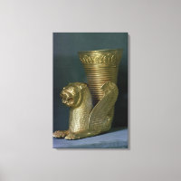Rhyton in the shape of a seated lion-monster