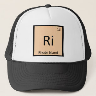 Ri - Rhode Island State Chemistry Periodic Table Trucker Hat