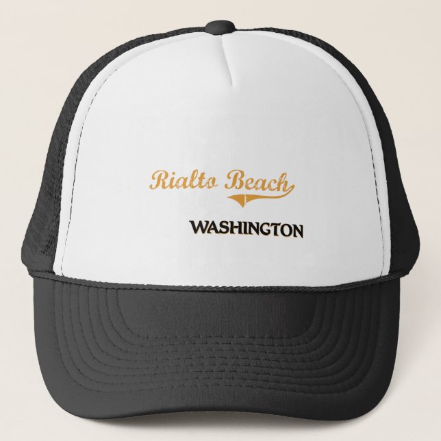 Rialto Beach Washington Classic Trucker Hat (Front)
