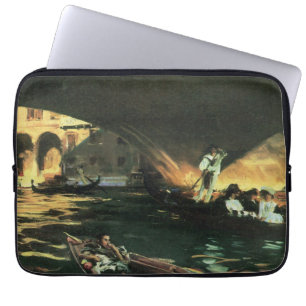 Rialto Bridge, Grand Canal by John Singer Sargent Laptop Sleeve