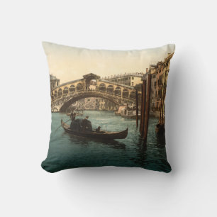 Rialto Bridge I, Venice, Italy Cushion