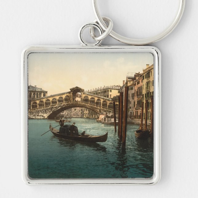 Rialto Bridge I, Venice, Italy Key Ring (Front)