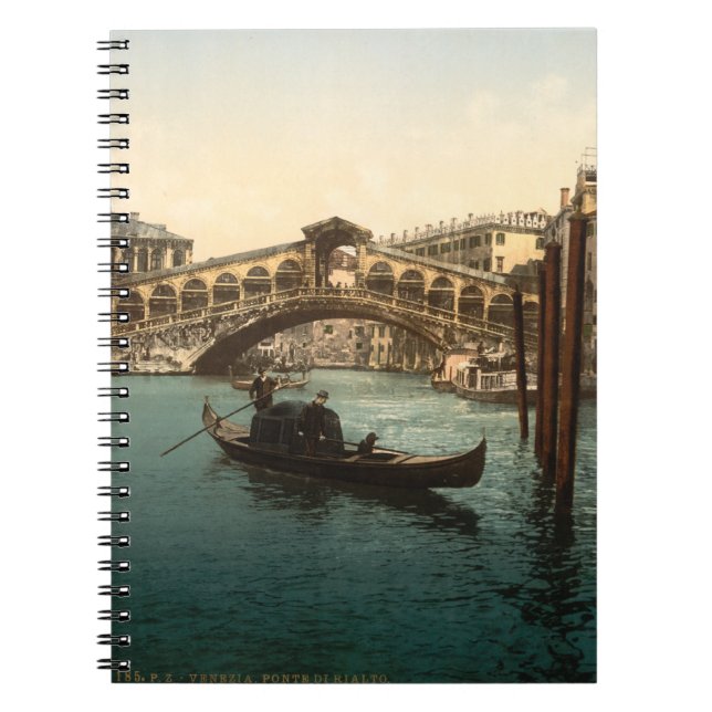 Rialto Bridge I, Venice, Italy Spiral Notebook (Front)
