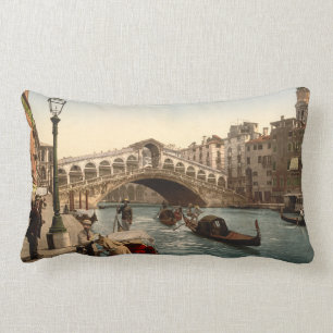 Rialto Bridge II, Venice, Italy Lumbar Cushion