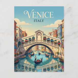 Rialto Bridge Italy Postcard