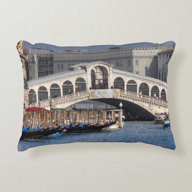Rialto Bridge Venice Italy Decorative Cushion (Front)