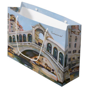 Rialto Bridge   Venice, Italy Large Gift Bag