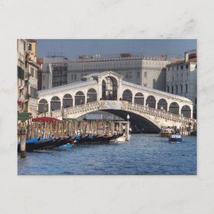 Rialto Bridge Venice Italy Postcard