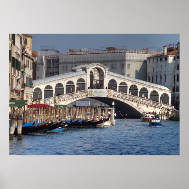 Rialto Bridge Venice Italy Poster (Front)