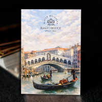 Rialto Bridge, Venice, Italy, Watercolor Landscape