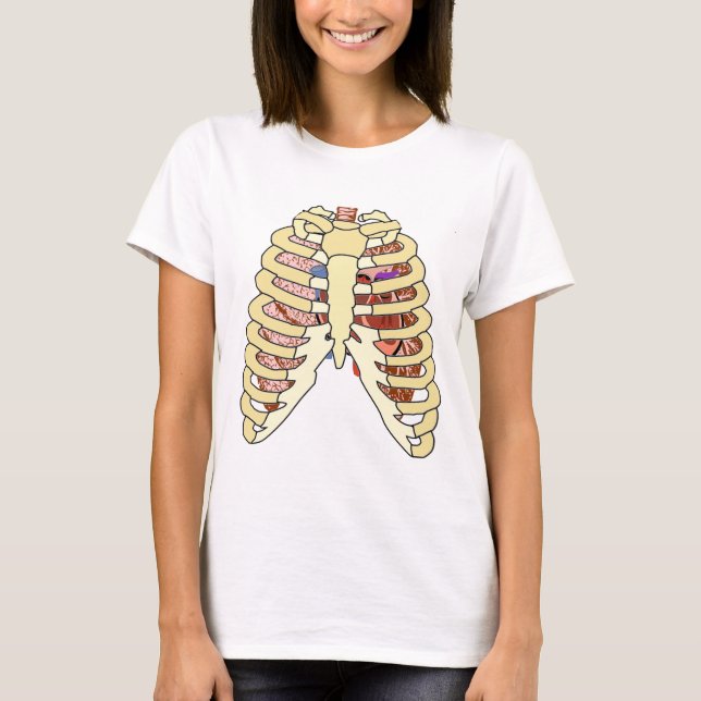 Rib Cage Lungs & Heart T-Shirt (Front)