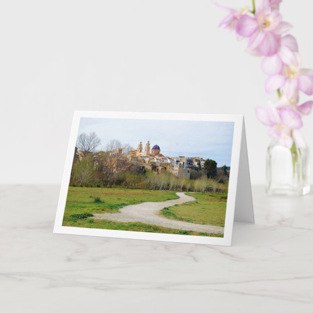 Riba-roja de Túria, Spanish Town, Valencia Card (Orchid)