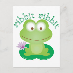 Ribbit Ribbit Postcard