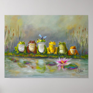 Ribbit River Poster