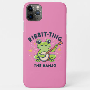 Ribbit-ting the Banjo ,Cute Frog Playing Music Case-Mate iPhone Case