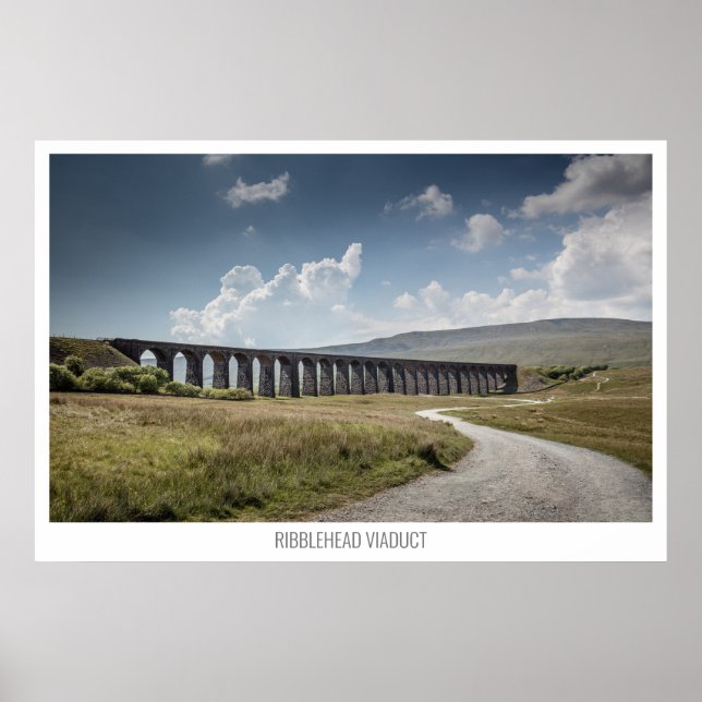 Ribblehead Viaduct, Ribblehead, Yorkshire, England Poster (Front)