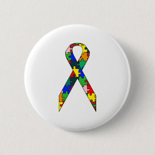 Ribbon 6 Cm Round Badge