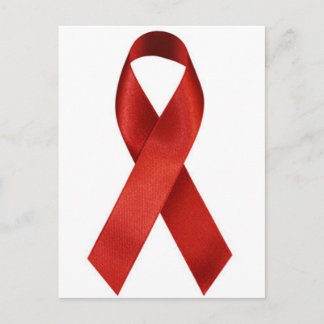 ribbon aids postcard