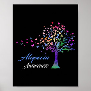 Ribbon Alopecia Awareness  Poster