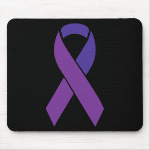 Ribbon Alzheimerheimer Awareness Supporter Survivo Mouse Pad