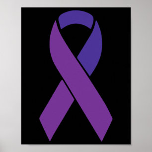 Ribbon Alzheimerheimer Awareness Supporter Survivo Poster