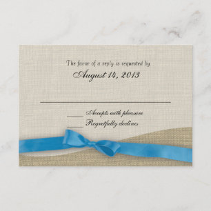 Ribbon and Burlap Response Card