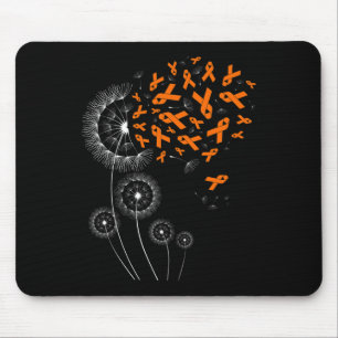 Ribbon And Dandelion Leukaemia Awareness Month War Mouse Pad