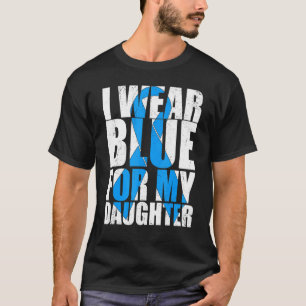 Ribbon Autism I Wear Blue For My Daughter Autism A T-Shirt