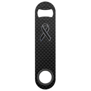 Ribbon Awareness Black Carbon Fibre