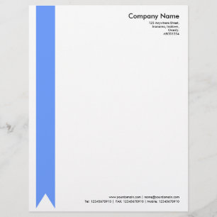 Ribbon - Baby Blue Custom Letterhead