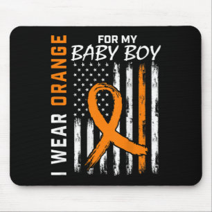 Ribbon Baby Boy Leukaemia Awareness Month Warrior Mouse Pad