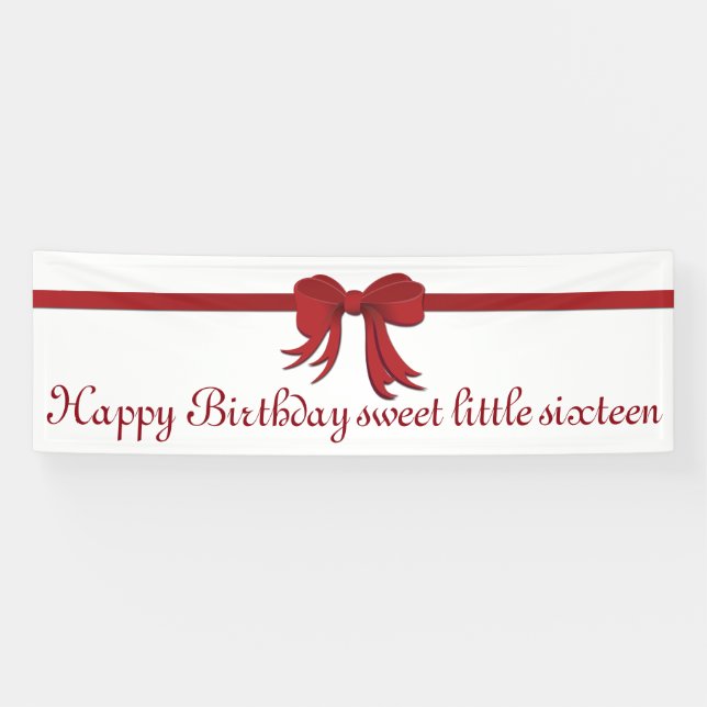 Ribbon Border red + your backgr. & ideas Banner (Horizontal)