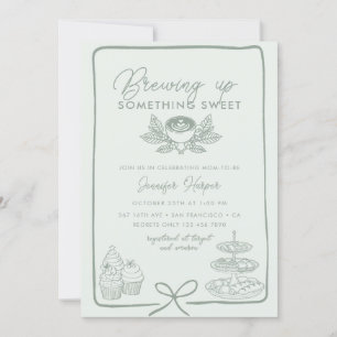 Ribbon Bow Sweet Baby Shower Invitation