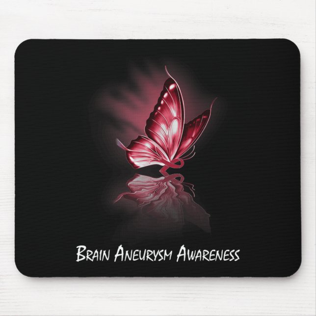Ribbon Brain Aneurysm Awareness  Mouse Pad (Front)