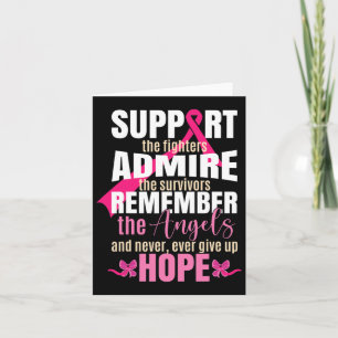 Ribbon Breast Cancer Awareness Card