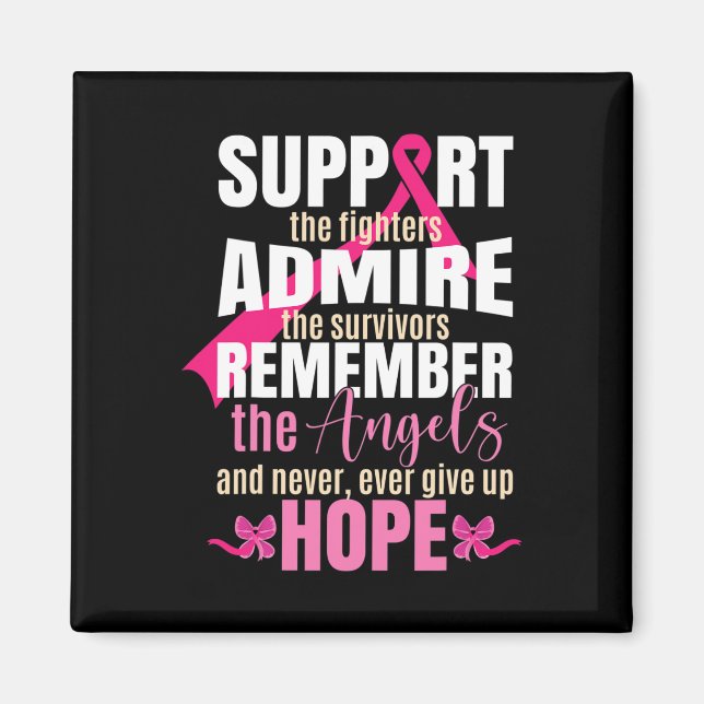 Ribbon Breast Cancer Awareness  Magnet (Front)