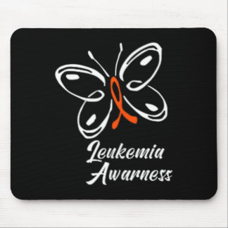 Ribbon Butterfly  Aml Leukaemia Awareness 1 Mouse Pad