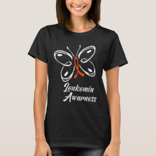 Ribbon Butterfly Aml Leukaemia Awareness 1 T-Shirt