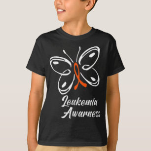 Ribbon Butterfly Aml Leukaemia Awareness 88 T-Shirt